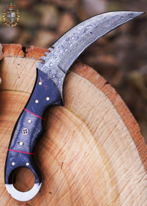 Damascus Steel Karambit Knife