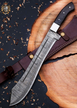 Hand Forged Damascus Steel hunting Knife , Custom Handmade Damascus Steel Hunting Knife With Stag Horn Handle