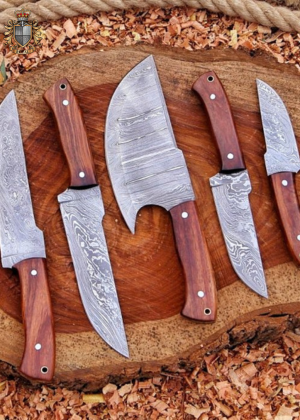  Handmade Damascus Steel Lairs Chef Set