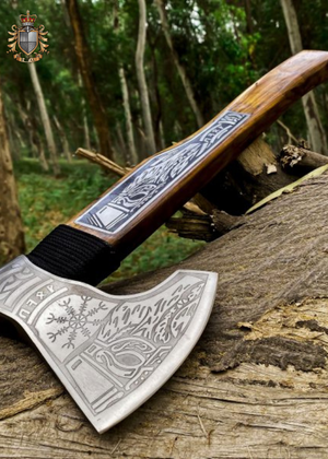Viking Custom Handmade Carbon Steel Axe