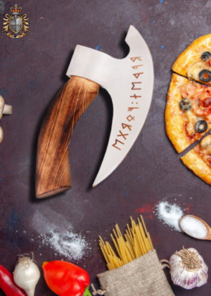 Viking Bearded Camping Pizza Axe